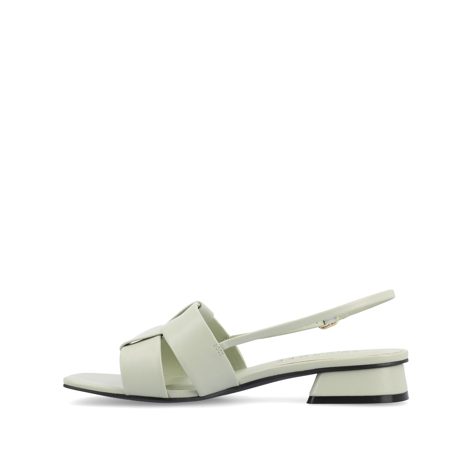Journee TABATHA LOW BLOCK HEELS IN VEGAN LEATHER - Sage