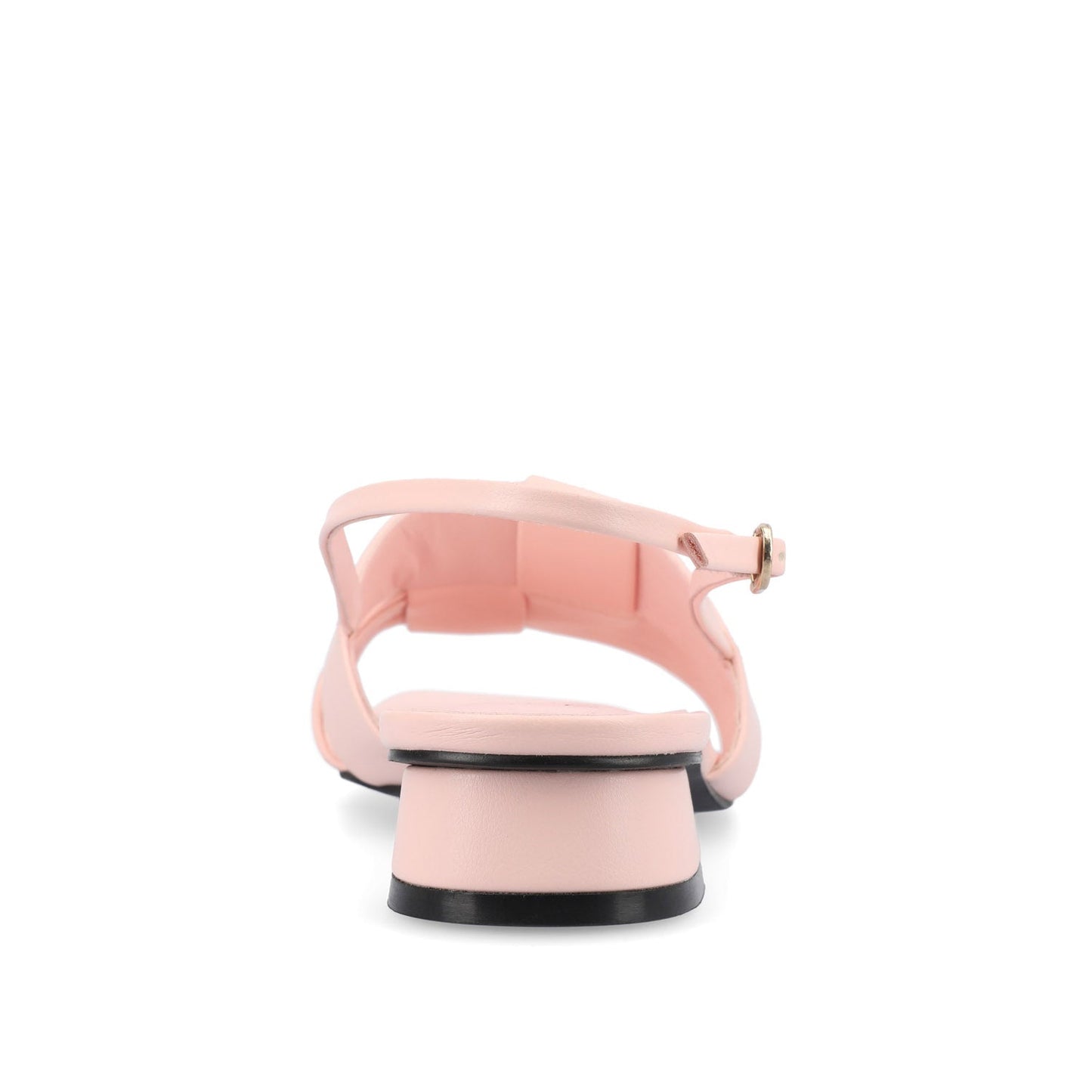 Journee TABATHA LOW BLOCK HEELS IN VEGAN LEATHER - Pink