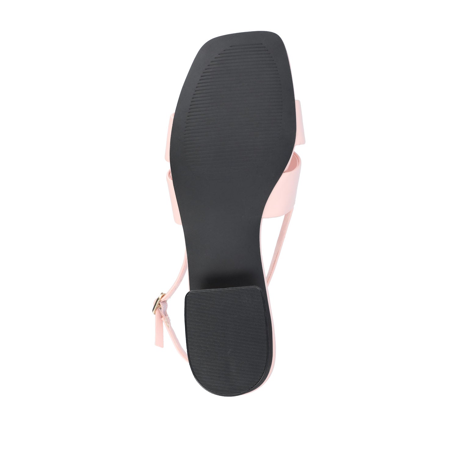 Journee TABATHA LOW BLOCK HEELS IN VEGAN LEATHER - Pink