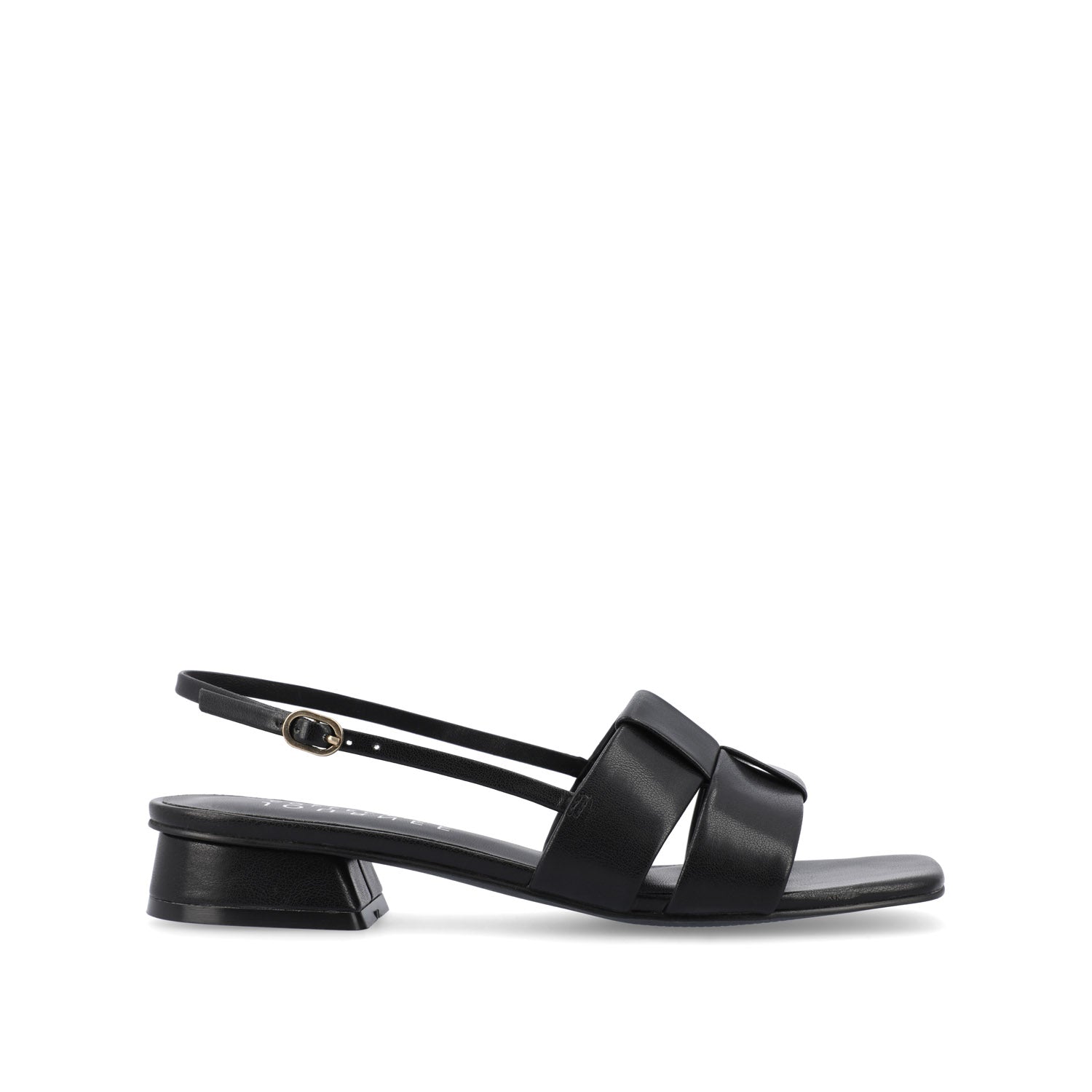 Journee TABATHA LOW BLOCK HEELS IN VEGAN LEATHER - Black
