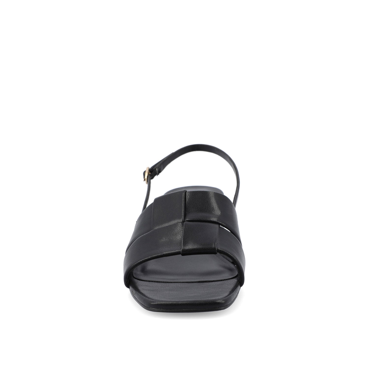 Journee TABATHA LOW BLOCK HEELS IN VEGAN LEATHER - Black