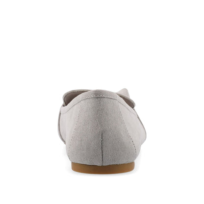 Journee MARCI LOAFER FLATS IN FAUX SUEDE - Grey