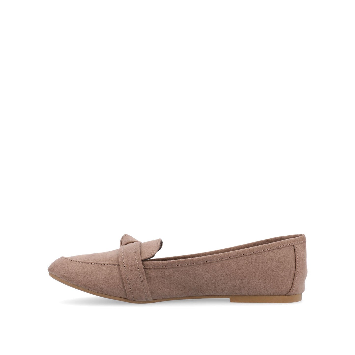 Journee MARCI LOAFER FLATS IN FAUX SUEDE - Taupe