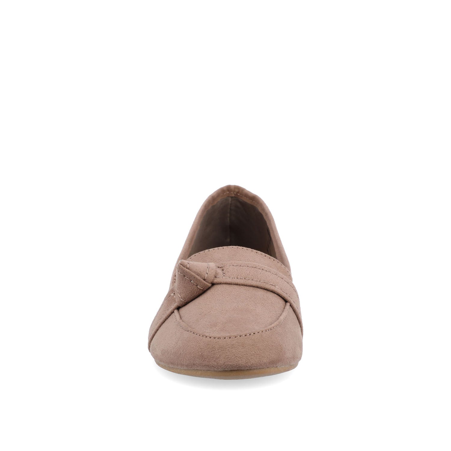 Journee MARCI LOAFER FLATS IN FAUX SUEDE - Taupe