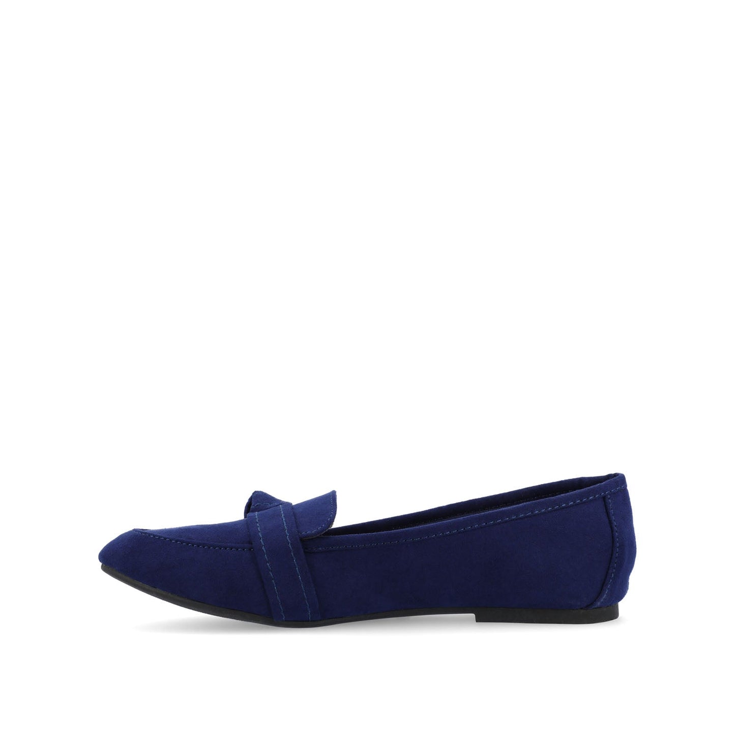 Journee MARCI LOAFER FLATS IN FAUX SUEDE - Navy Nubuck
