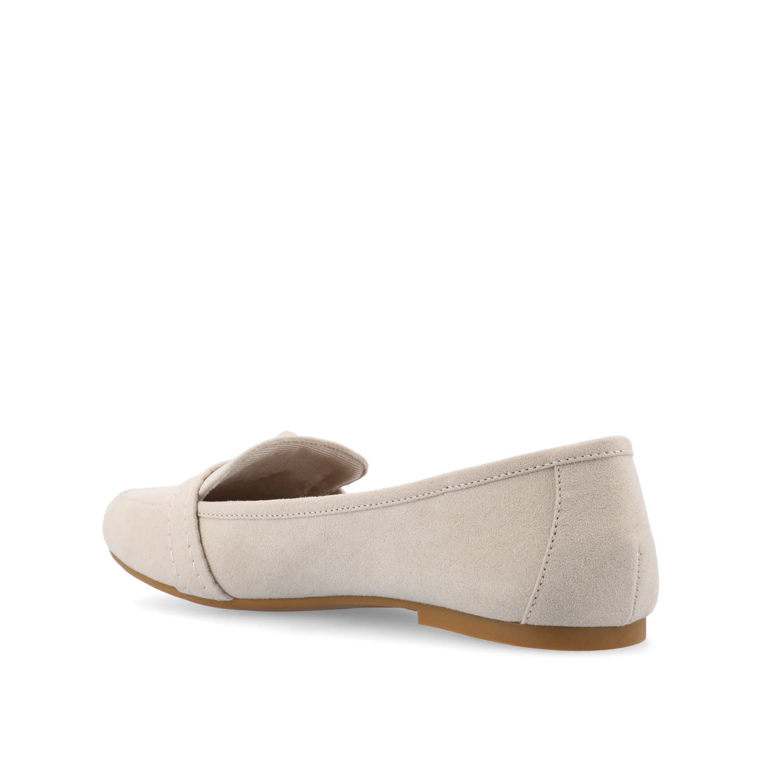 Journee MARCI LOAFER FLATS IN FAUX SUEDE - Bone