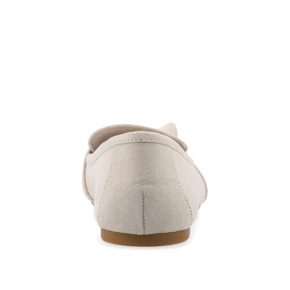 Journee MARCI LOAFER FLATS IN FAUX SUEDE - Bone