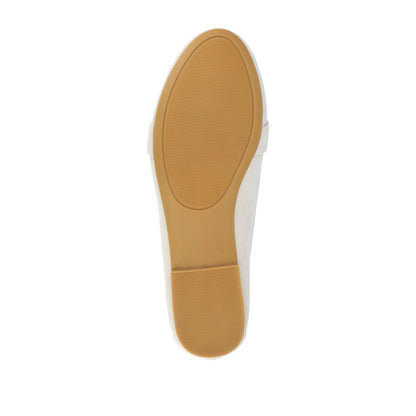 Journee MARCI LOAFER FLATS IN FAUX SUEDE - Bone