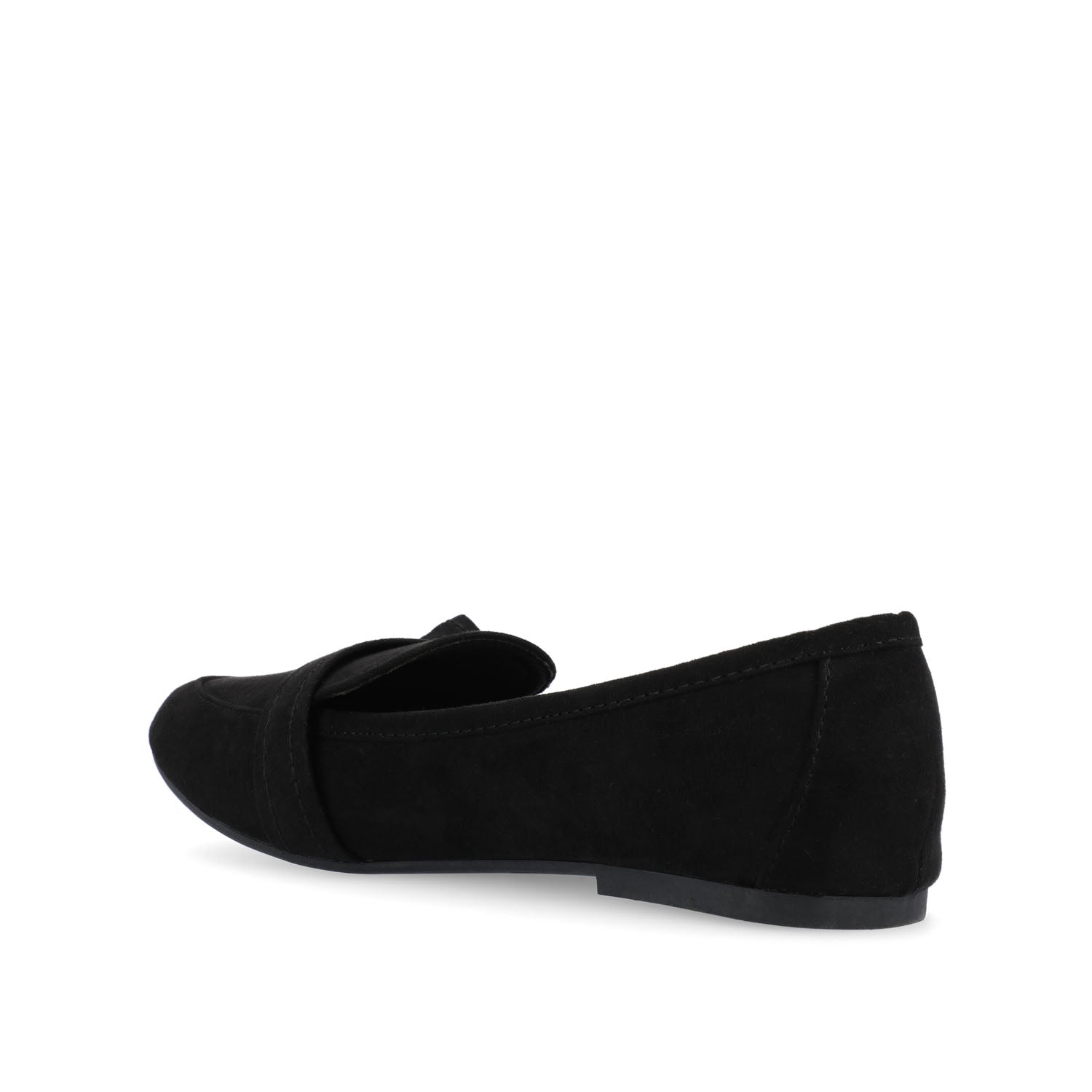 Journee MARCI LOAFER FLATS IN FAUX SUEDE - Black