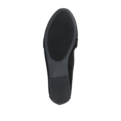 Journee MARCI LOAFER FLATS IN FAUX SUEDE - Black