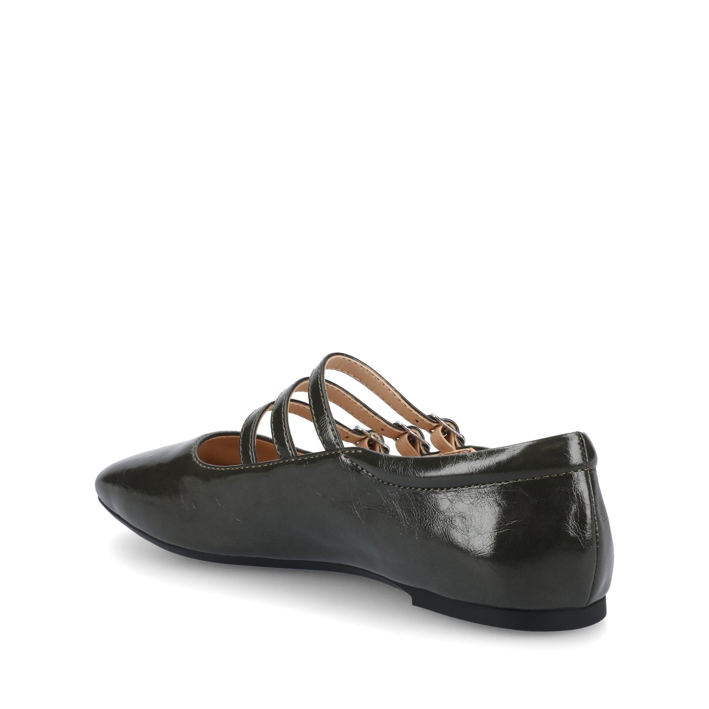 Journee DARLIN BALLET FLATS IN STATEMENT - Crinkle Olive