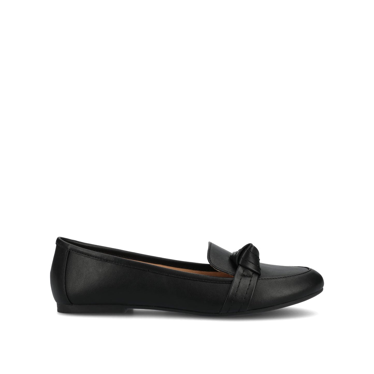 Journee MARCI LOAFER FLATS IN VEGAN LEATHER - Black PU