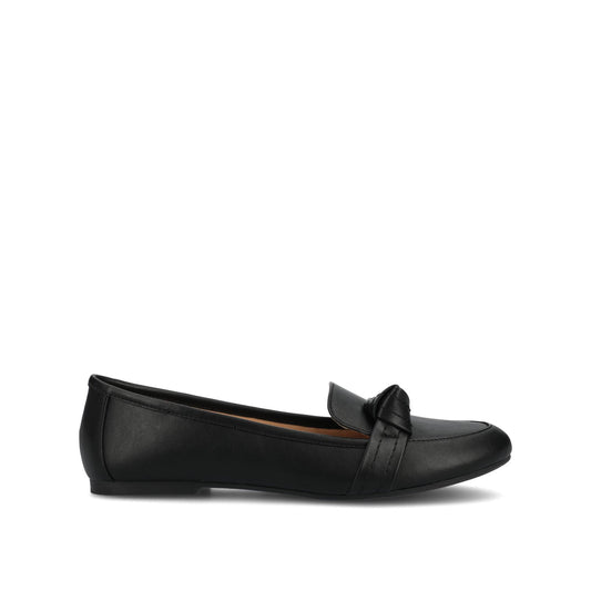 Journee MARCI LOAFER FLATS IN VEGAN LEATHER - Black PU