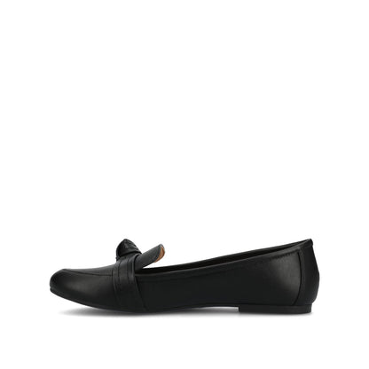 Journee MARCI LOAFER FLATS IN VEGAN LEATHER - Black PU