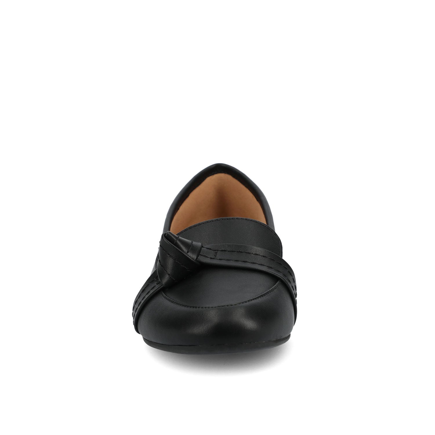 Journee MARCI LOAFER FLATS IN VEGAN LEATHER - Black PU