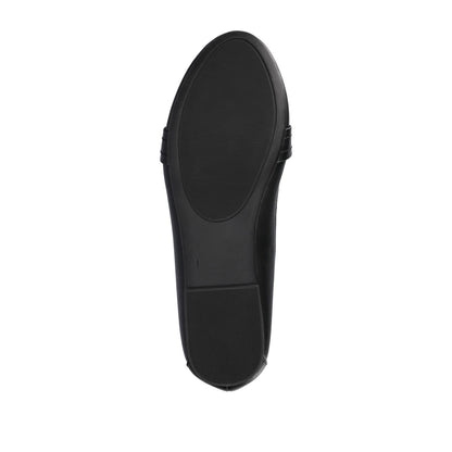Journee MARCI LOAFER FLATS IN VEGAN LEATHER - Black PU
