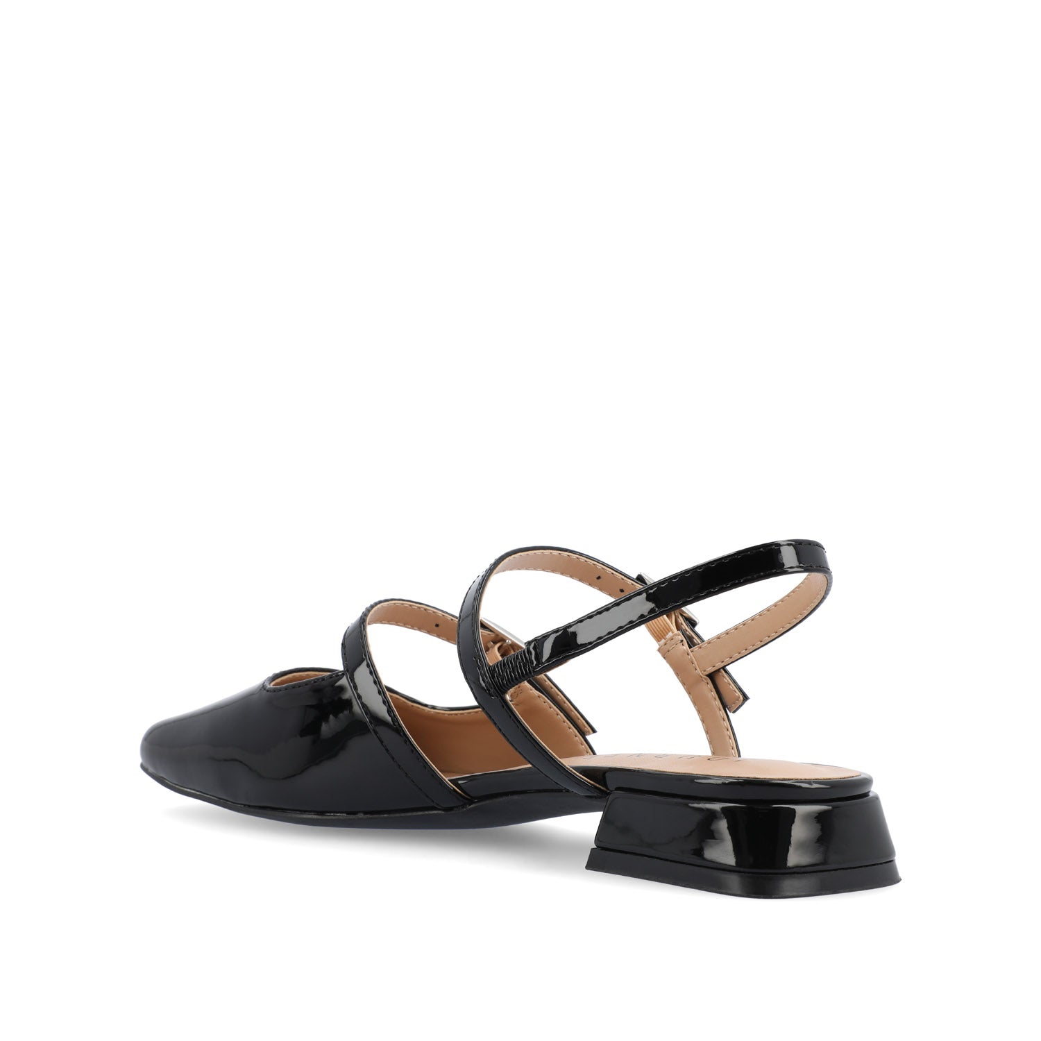 Journee GRETCHENN HEELED FLATS IN PATENT - Black