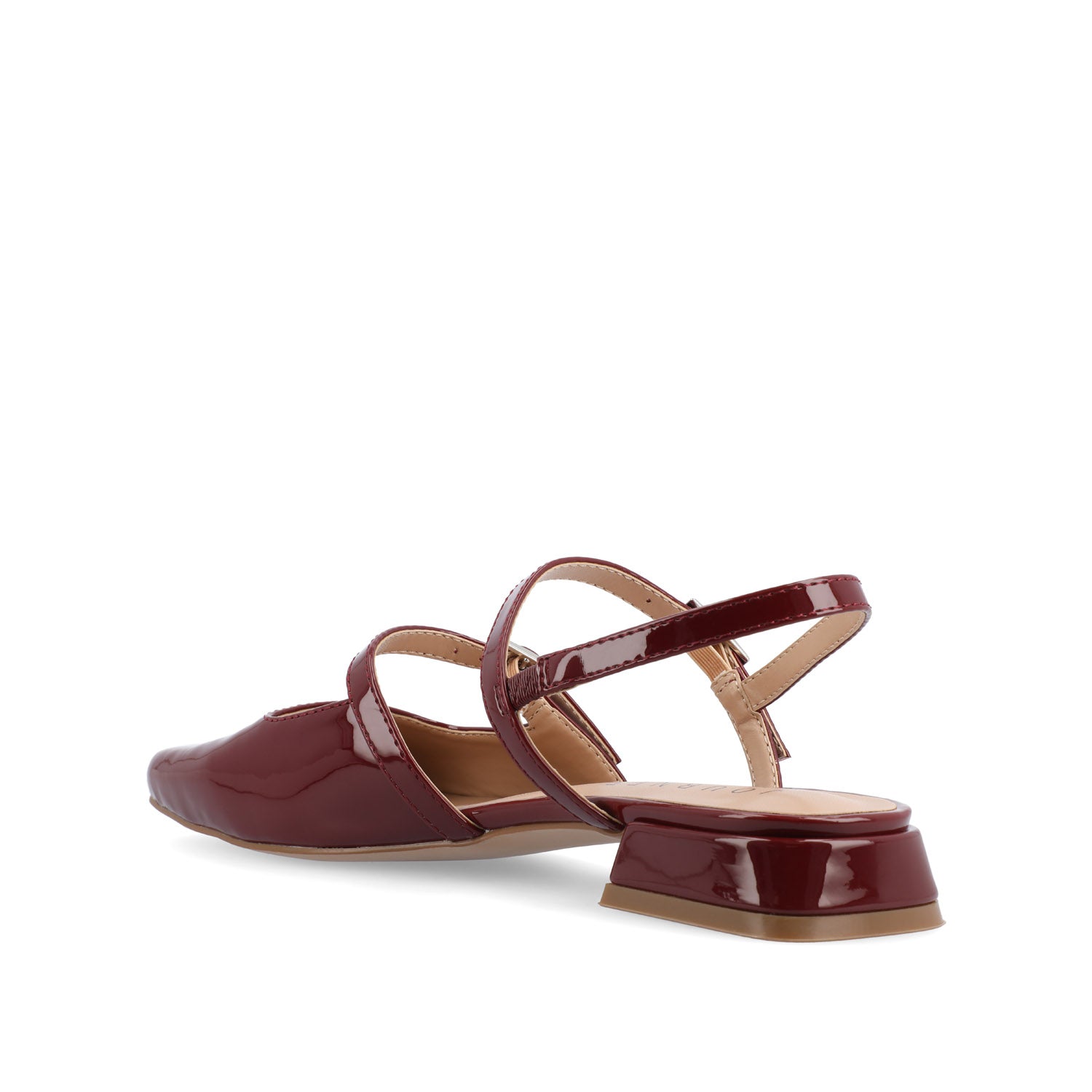 Journee GRETCHENN HEELED FLATS IN PATENT - Wine