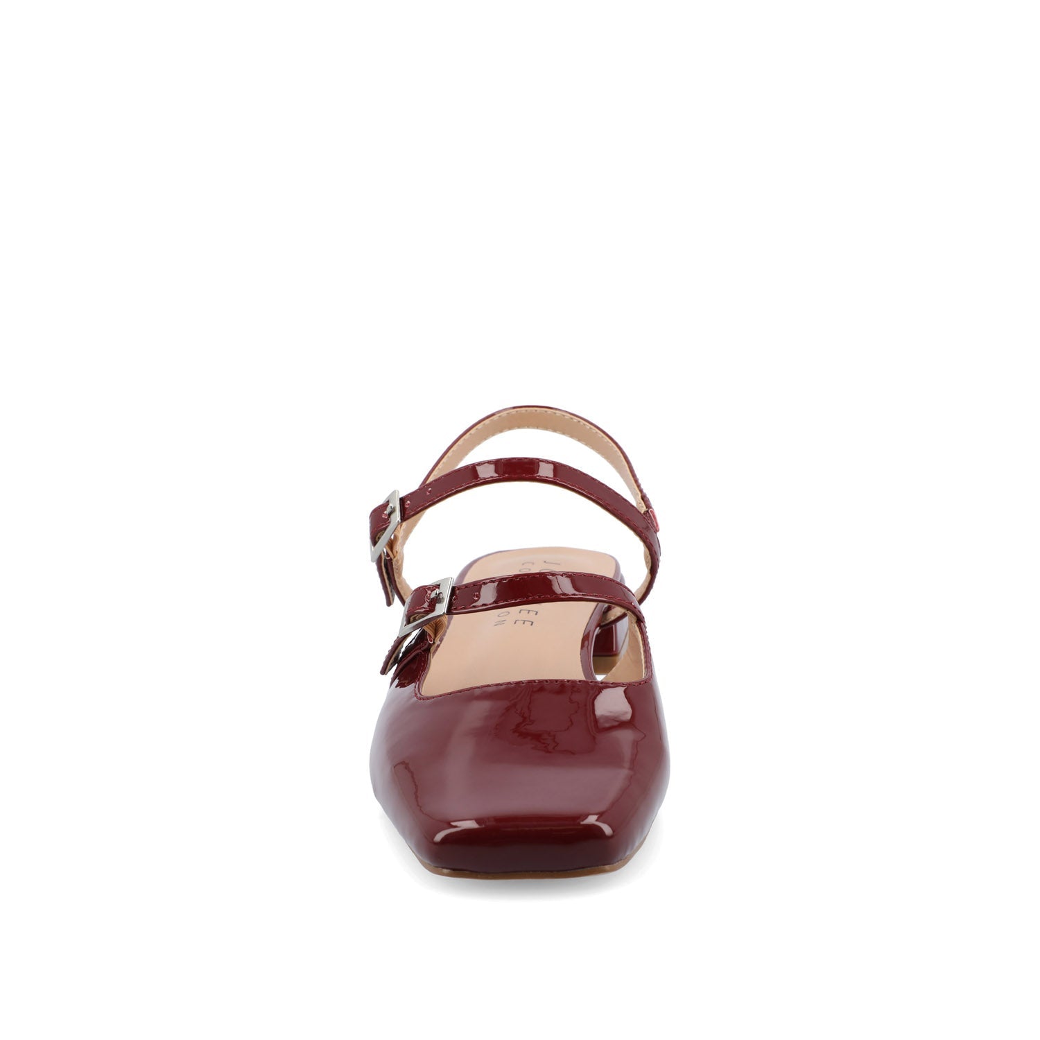 Journee GRETCHENN HEELED FLATS IN PATENT - Wine