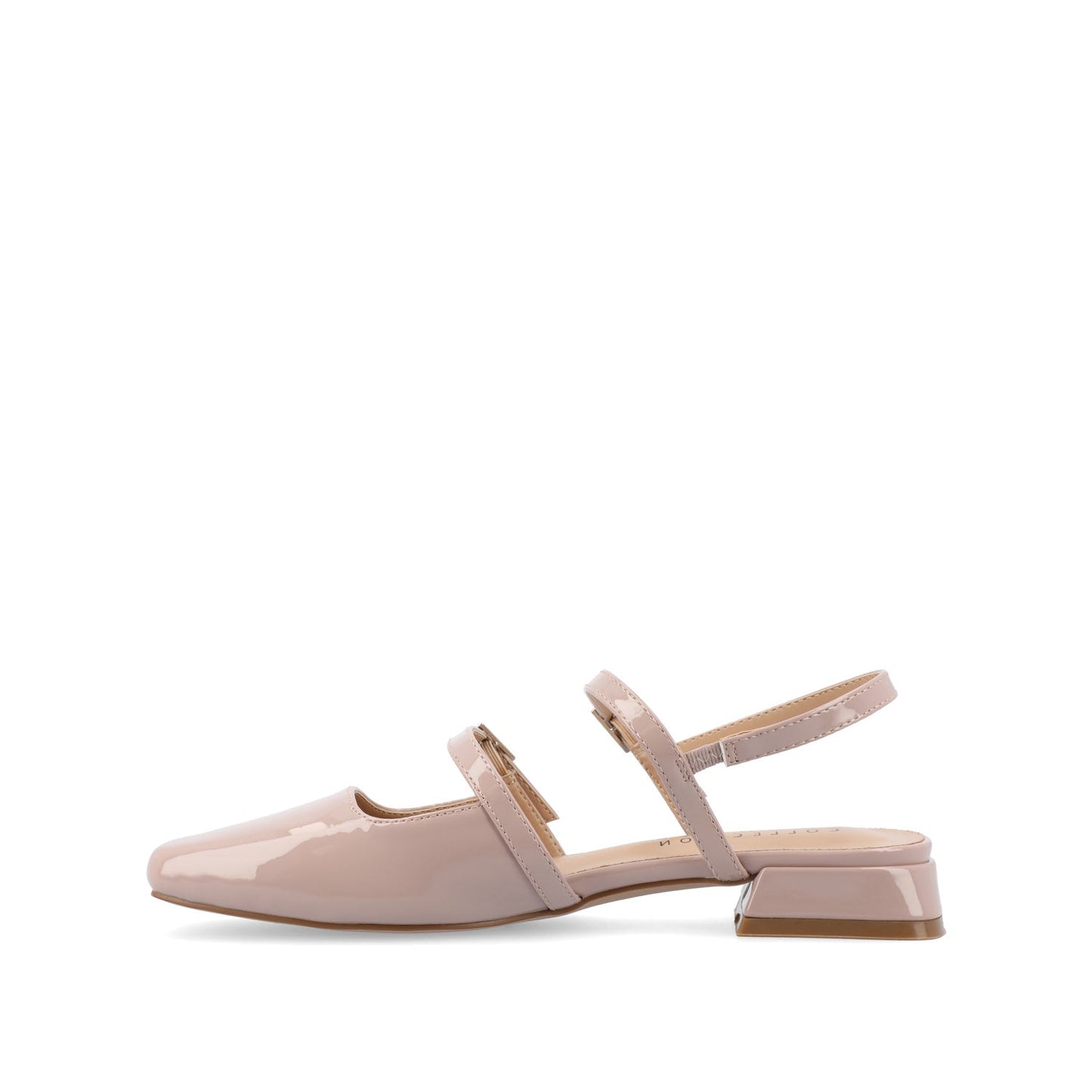 Journee GRETCHENN HEELED FLATS IN PATENT - Blush