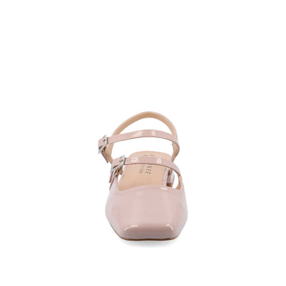 Journee GRETCHENN HEELED FLATS IN PATENT - Blush