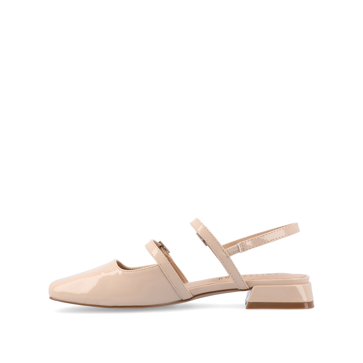 Journee GRETCHENN HEELED FLATS IN PATENT - Beige