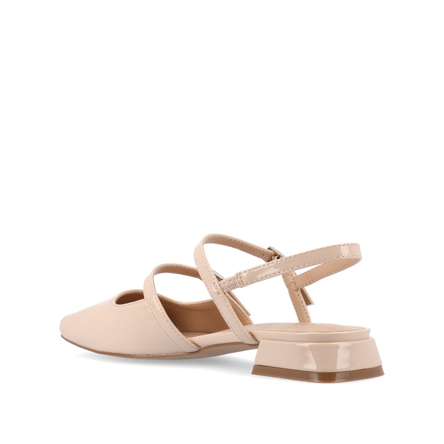 Journee GRETCHENN HEELED FLATS IN PATENT - Beige