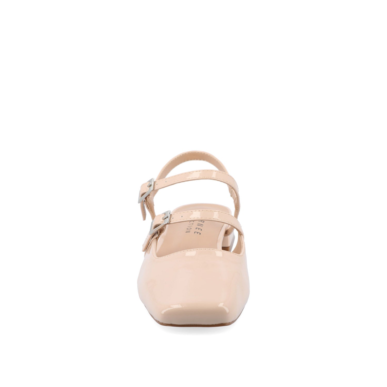 Journee GRETCHENN HEELED FLATS IN PATENT - Beige