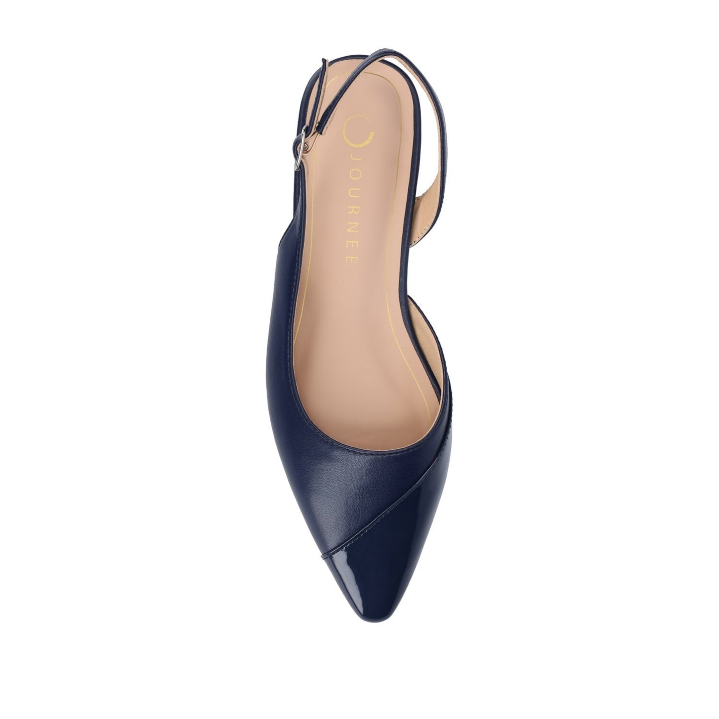 Journee DAPHNNE BALLET FLATS IN TWEED FABRIC - Navy Nubuck
