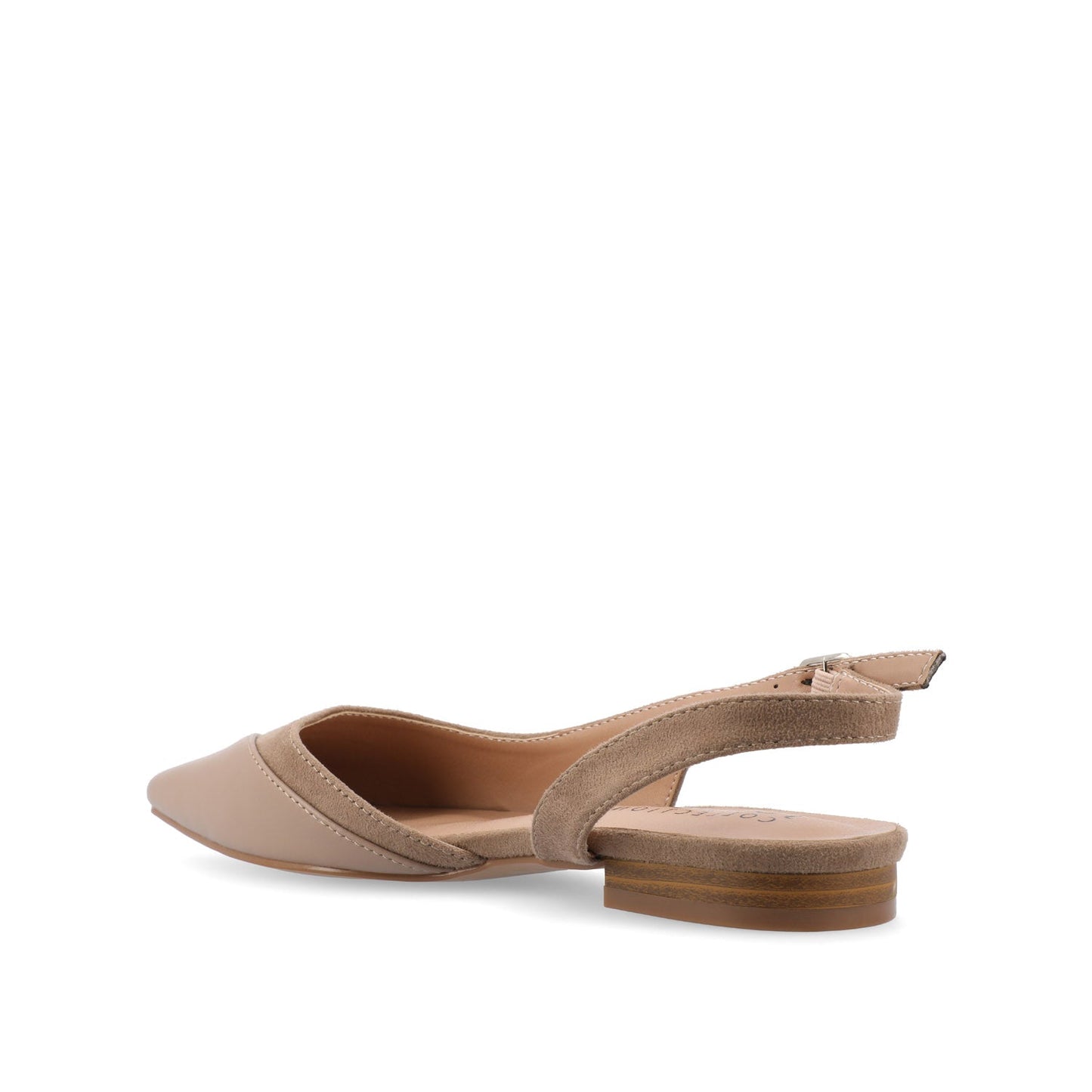 Journee DAPHNNE BALLET FLATS IN TWEED FABRIC - Taupe