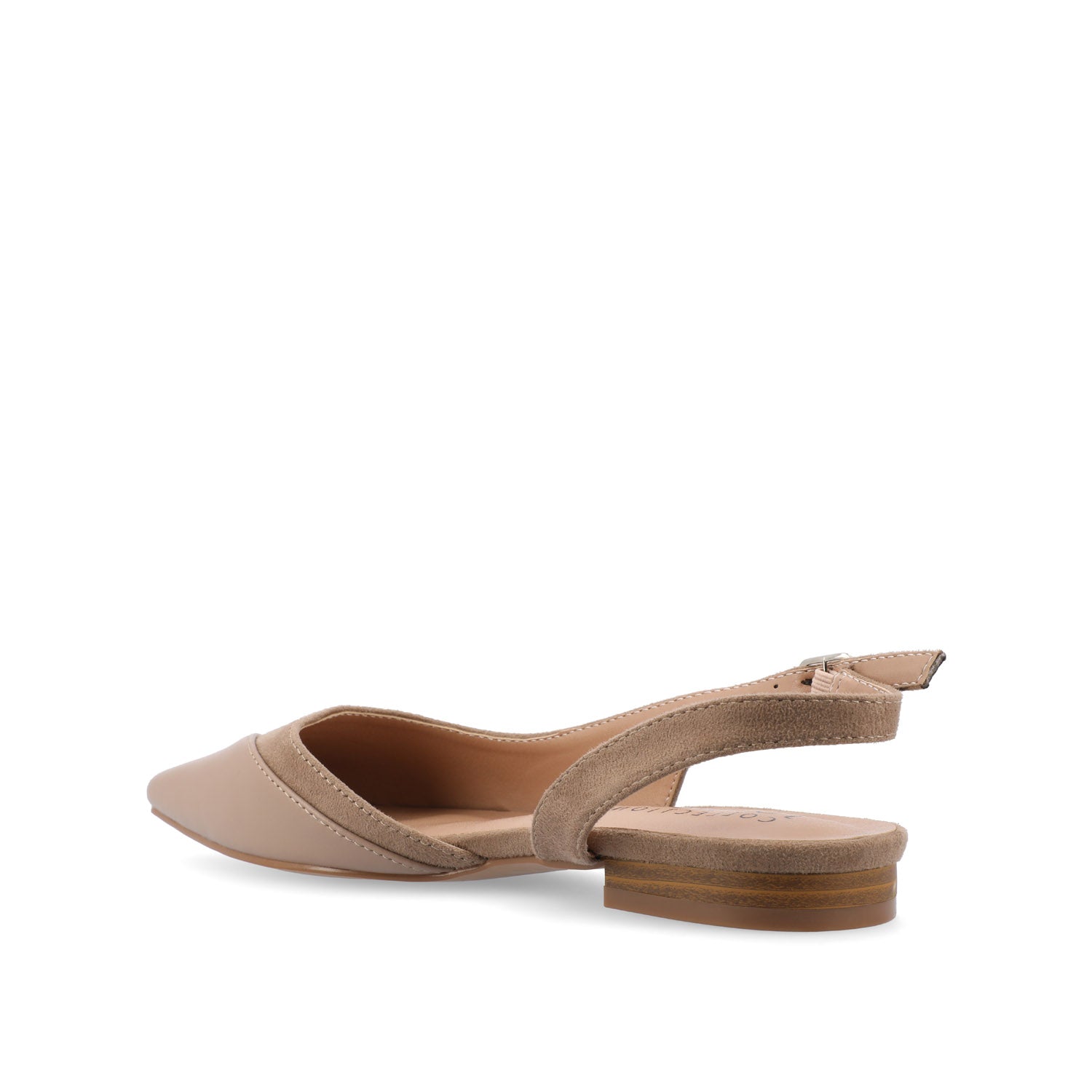 Journee DAPHNNE BALLET FLATS IN TWEED FABRIC - Taupe