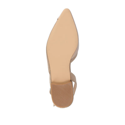 Journee DAPHNNE BALLET FLATS IN TWEED FABRIC - Taupe