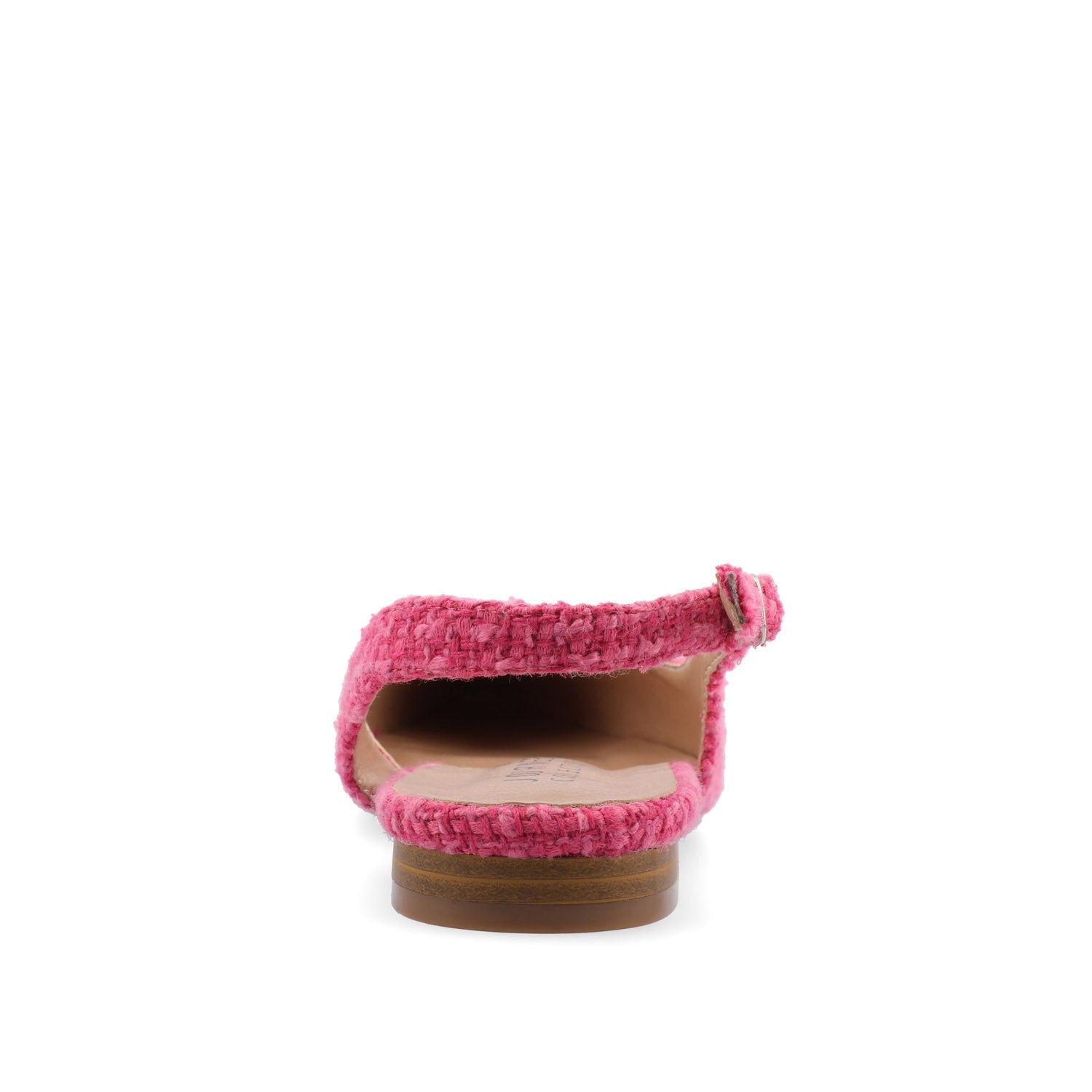 Journee DAPHNNE BALLET FLATS IN TWEED FABRIC - Magenta Tweed