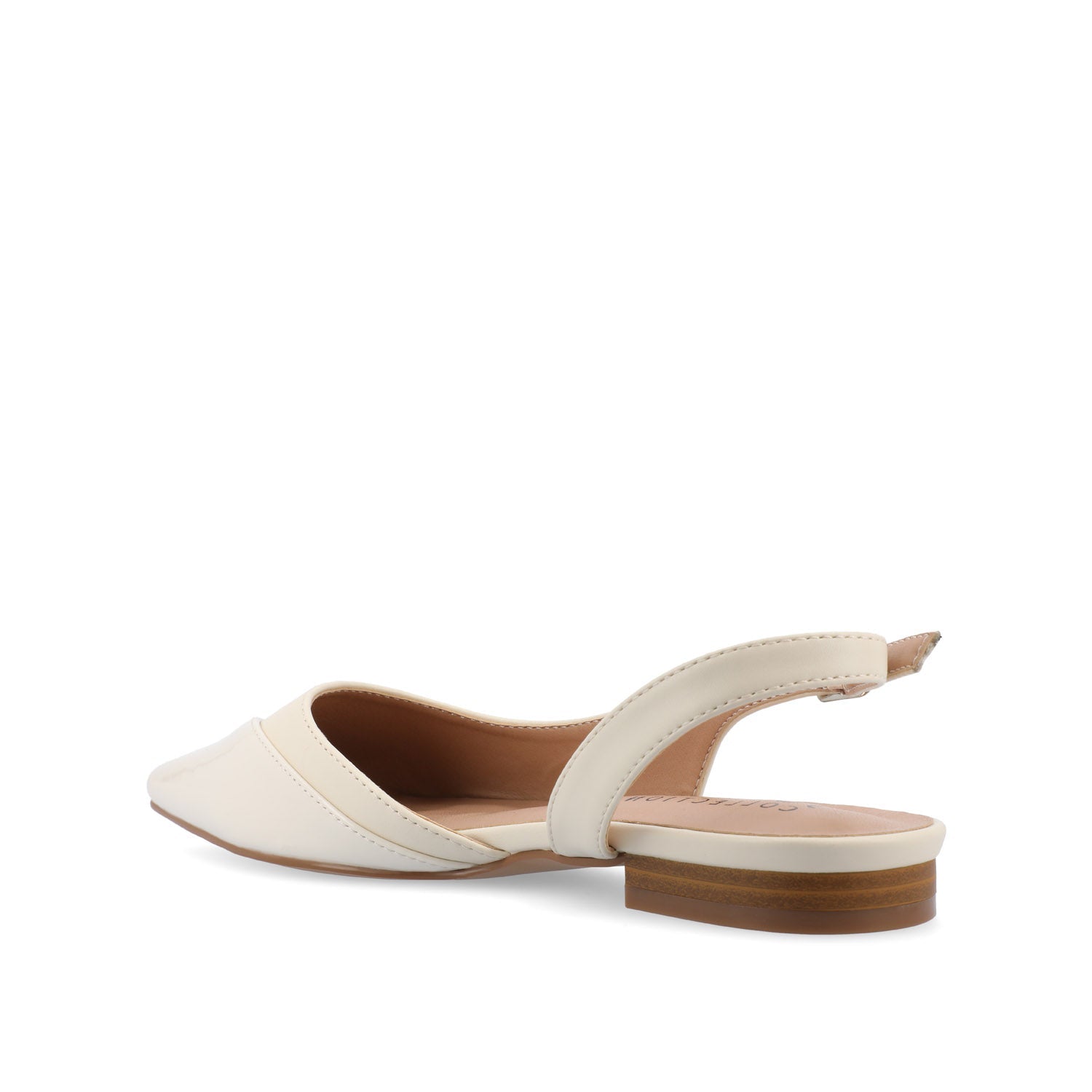 Journee DAPHNNE BALLET FLATS IN TWEED FABRIC - Ivory