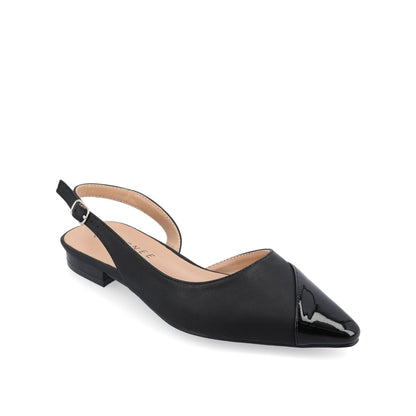 Journee DAPHNNE BALLET FLATS IN TWEED FABRIC - Black