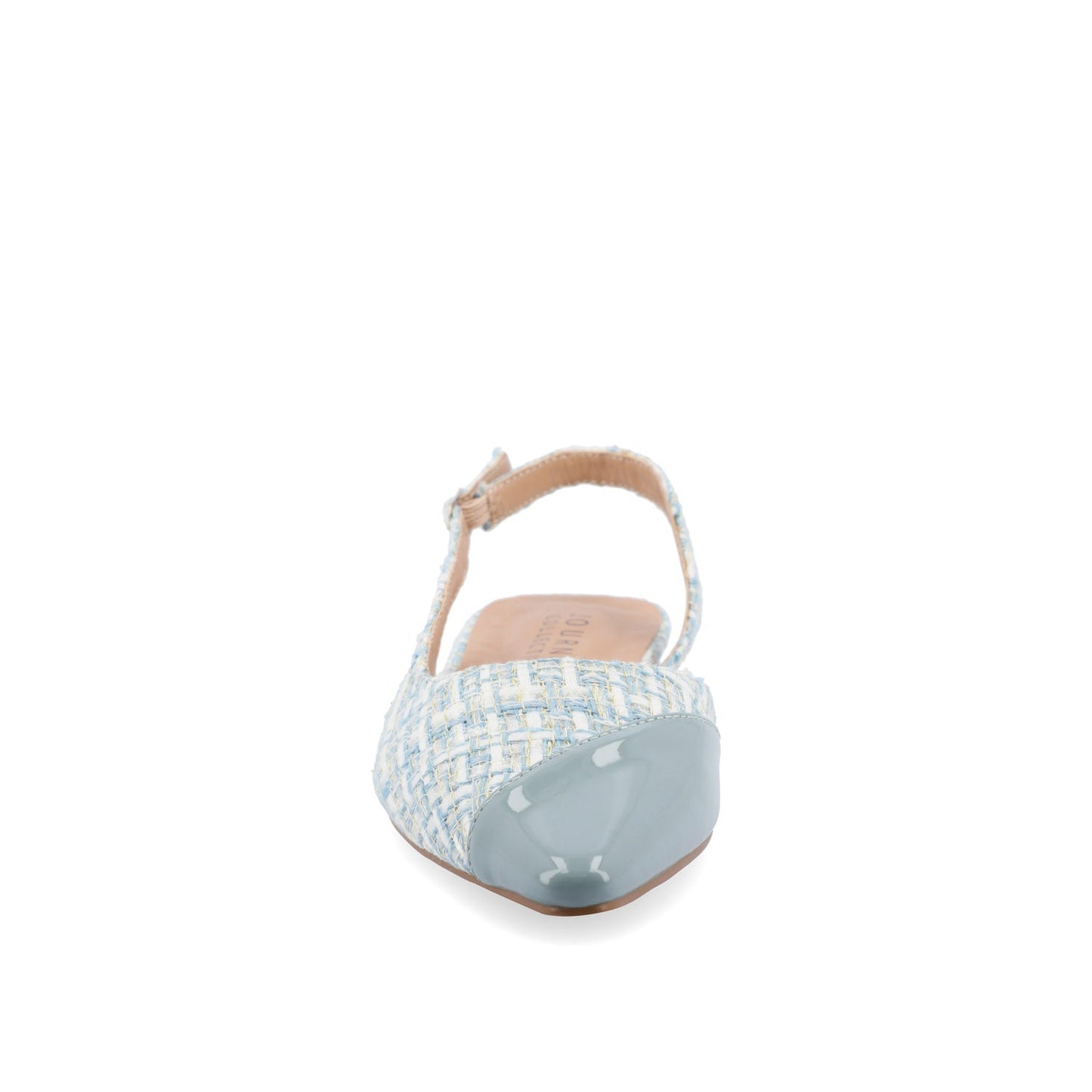 Journee DAPHNNE BALLET FLATS IN TWEED FABRIC - Blue Tweed