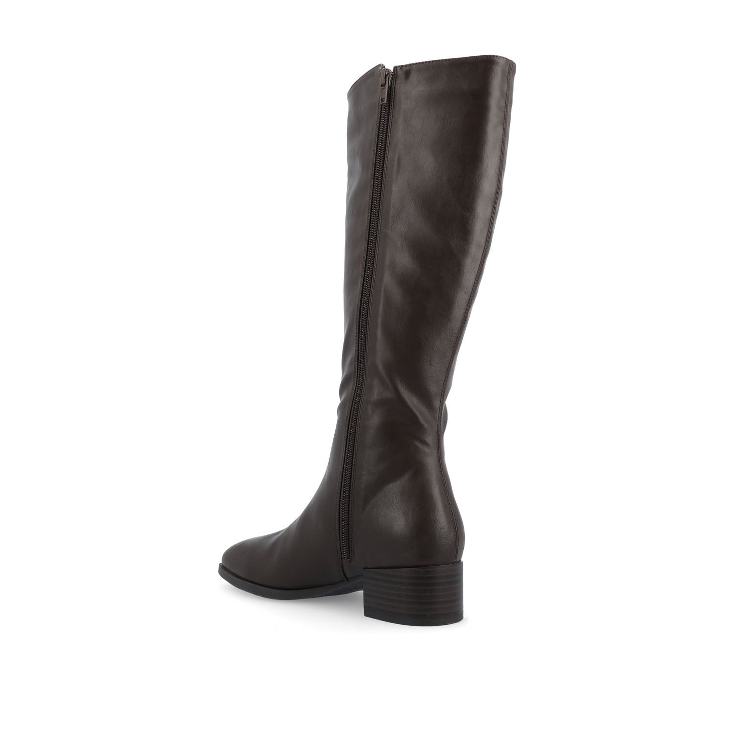Journee DEVRI KNEE HIGH BOOTS IN VEGAN LEATHER - Brown