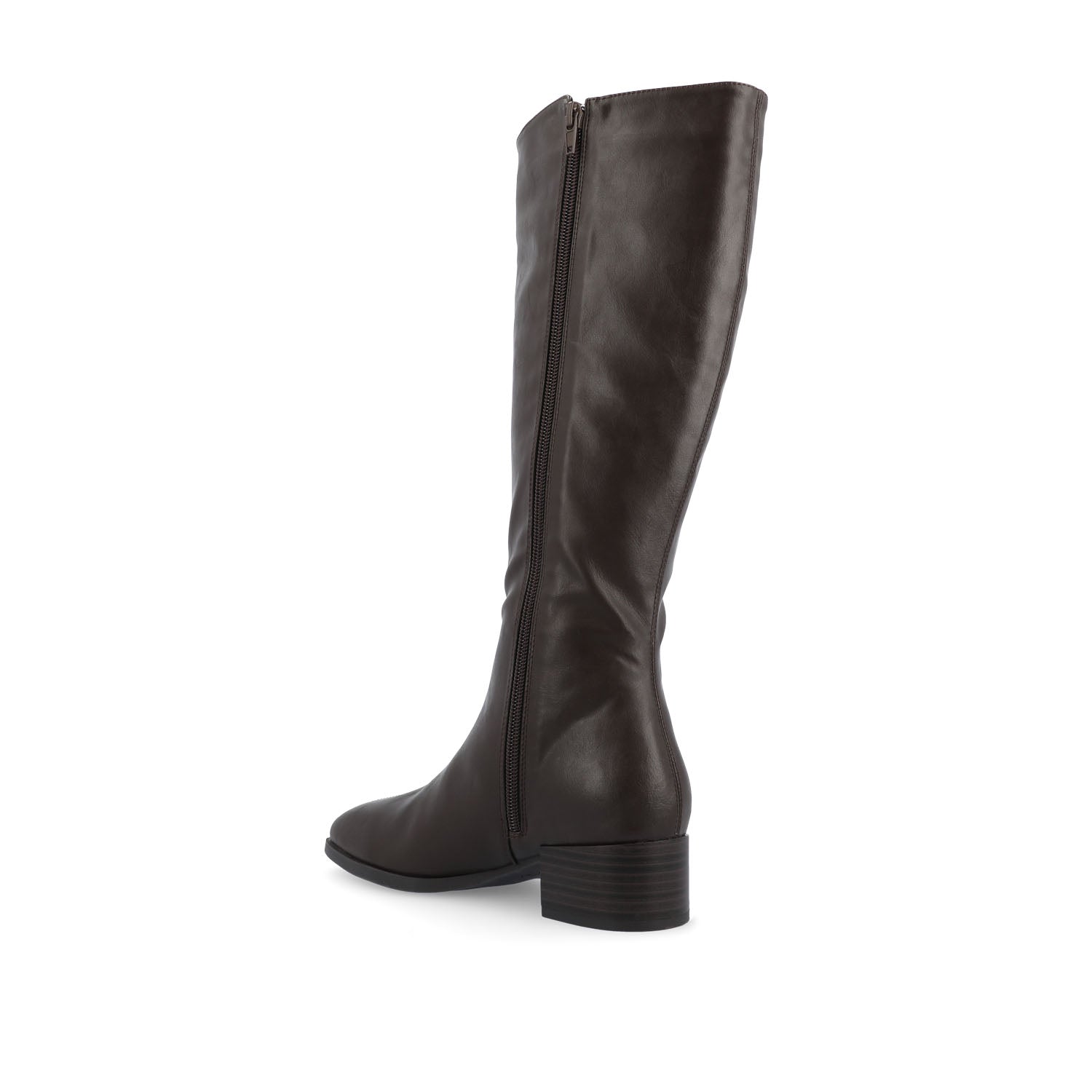 Journee DEVRI KNEE HIGH BOOTS IN VEGAN LEATHER - Brown