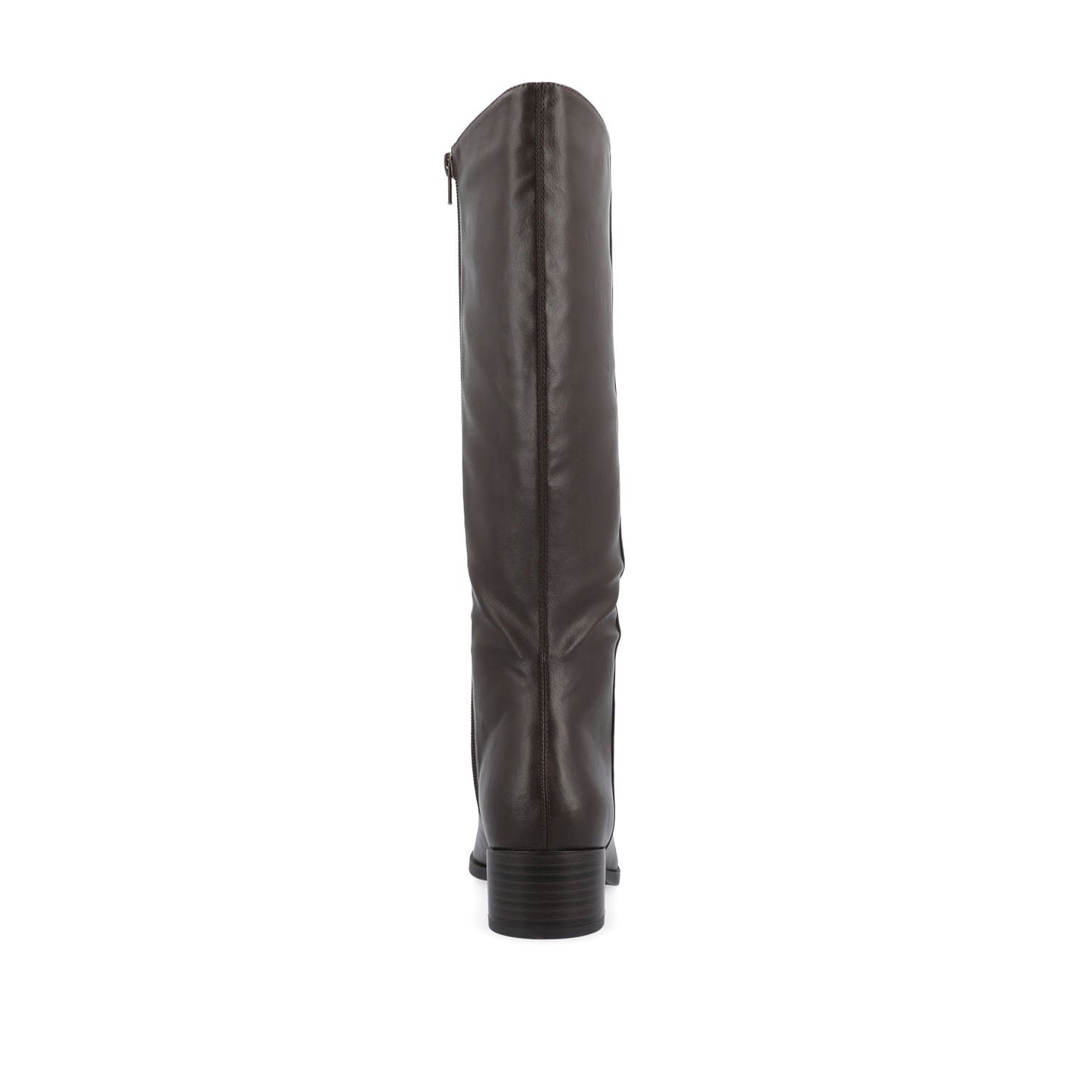 Journee DEVRI KNEE HIGH BOOTS IN VEGAN LEATHER - Brown