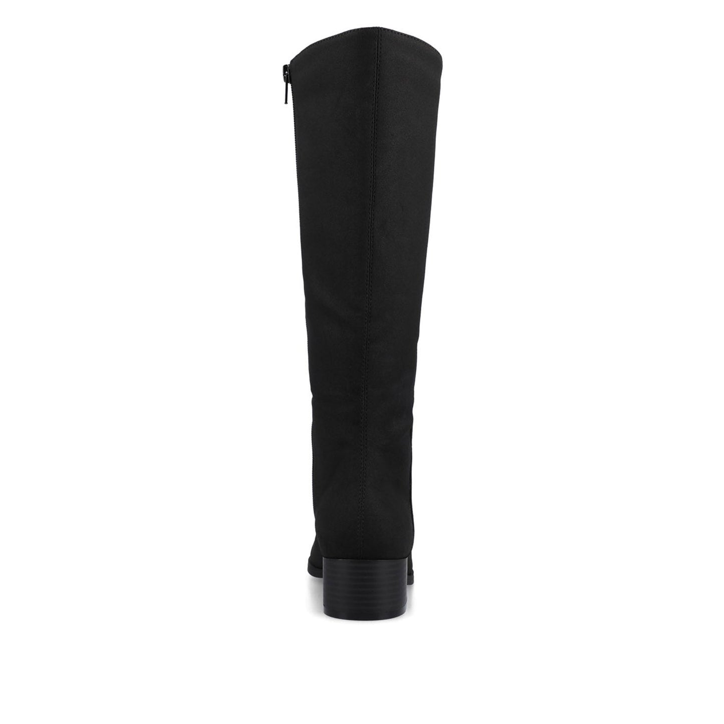 Journee DEVRI KNEE HIGH BOOTS IN VEGAN LEATHER - Black Faux Suede