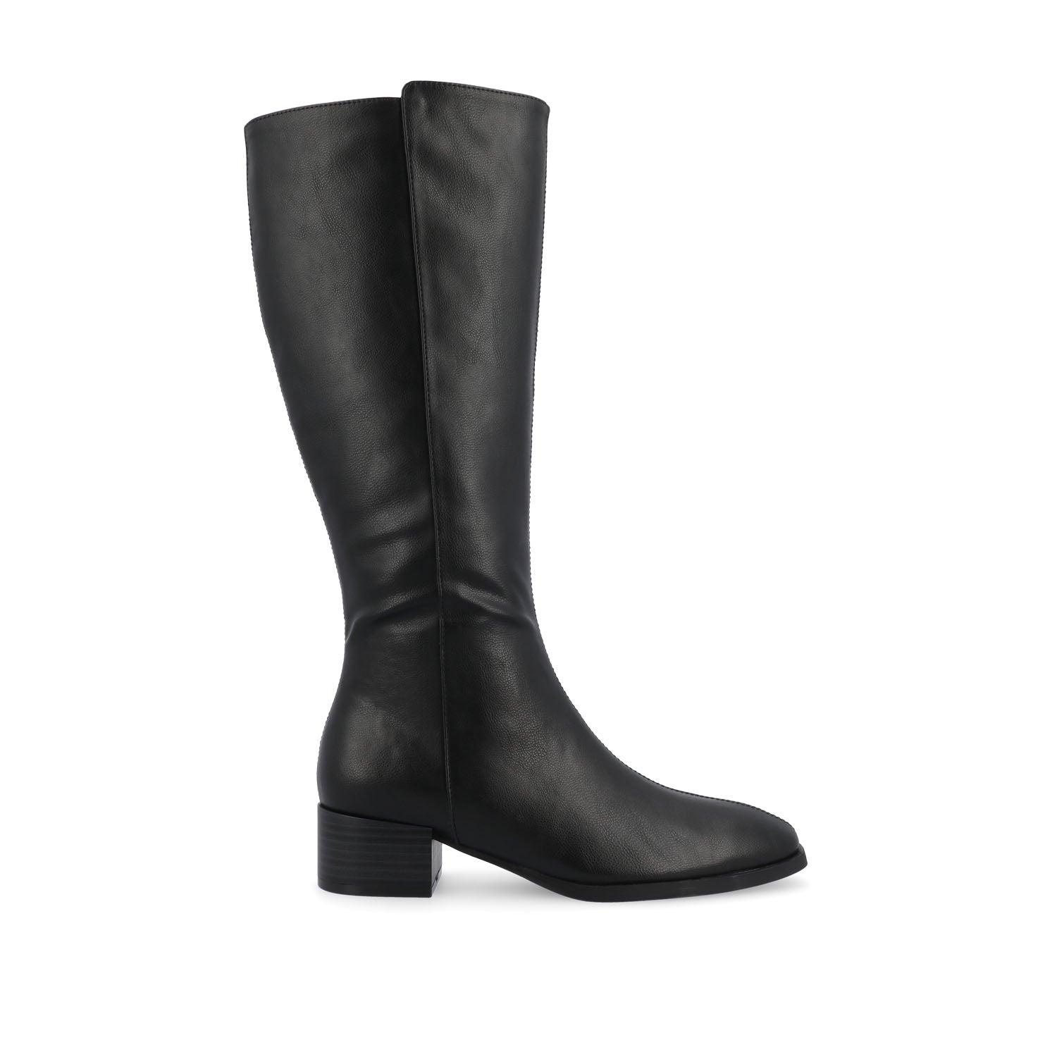 Journee DEVRI KNEE HIGH BOOTS IN VEGAN LEATHER - Black