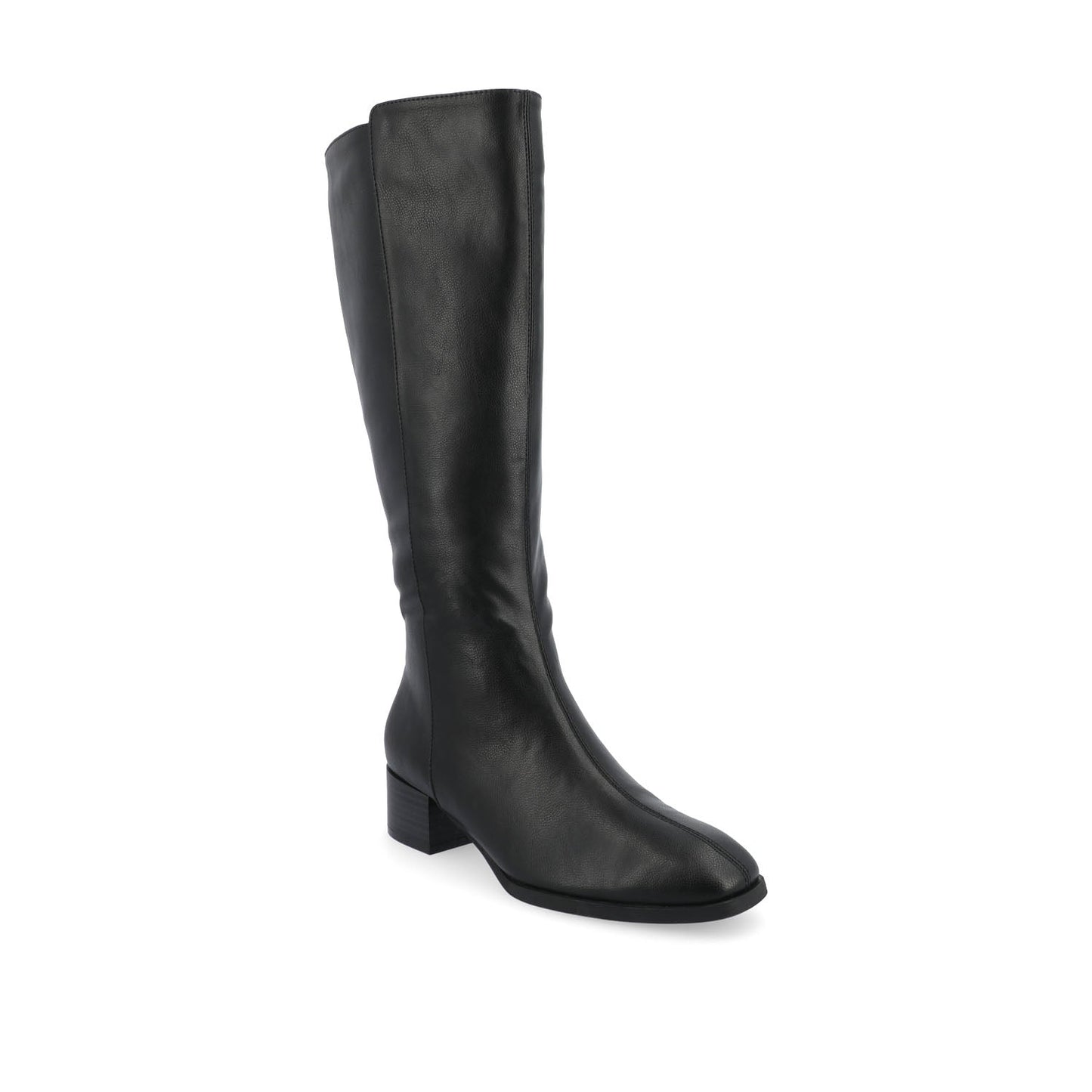 Journee DEVRI KNEE HIGH BOOTS IN VEGAN LEATHER - Black