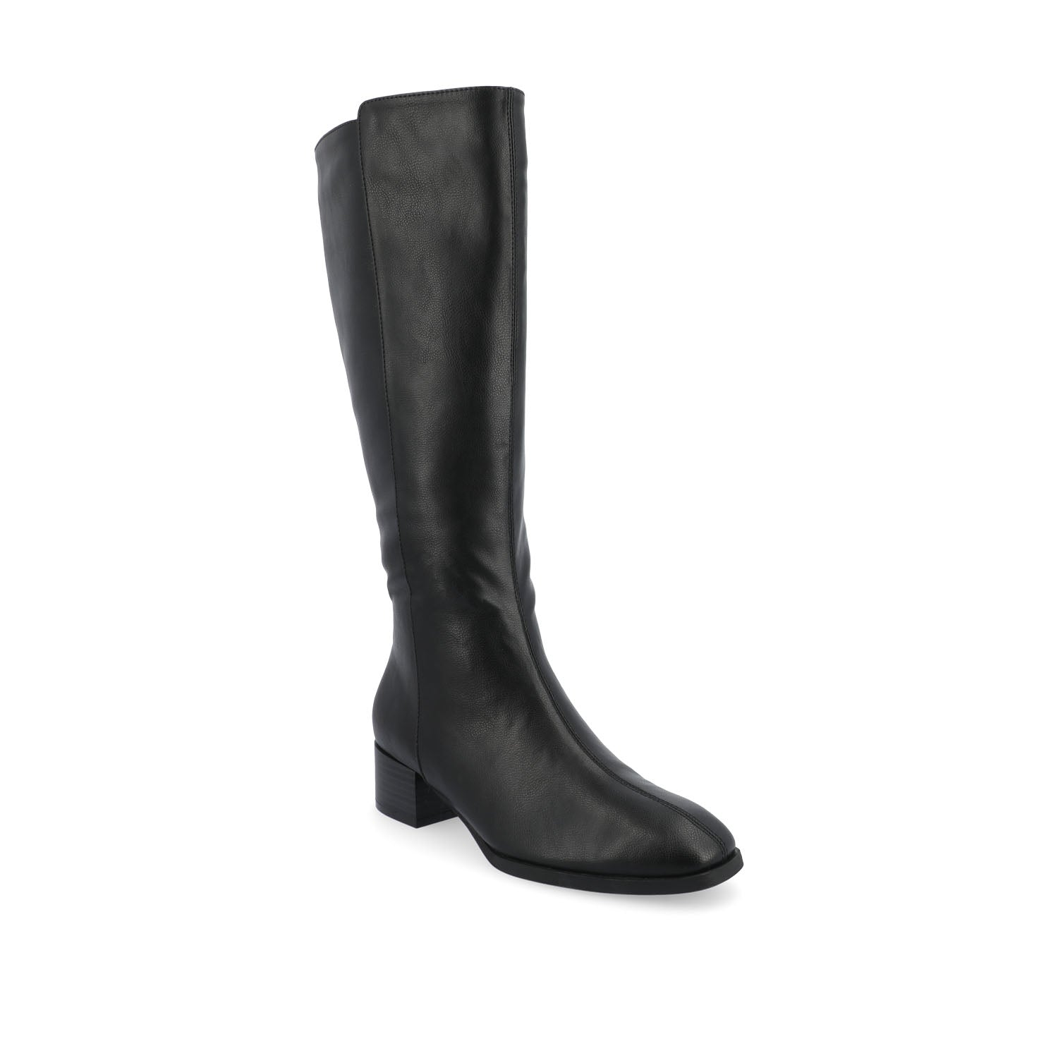 Journee DEVRI KNEE HIGH BOOTS IN VEGAN LEATHER - Black