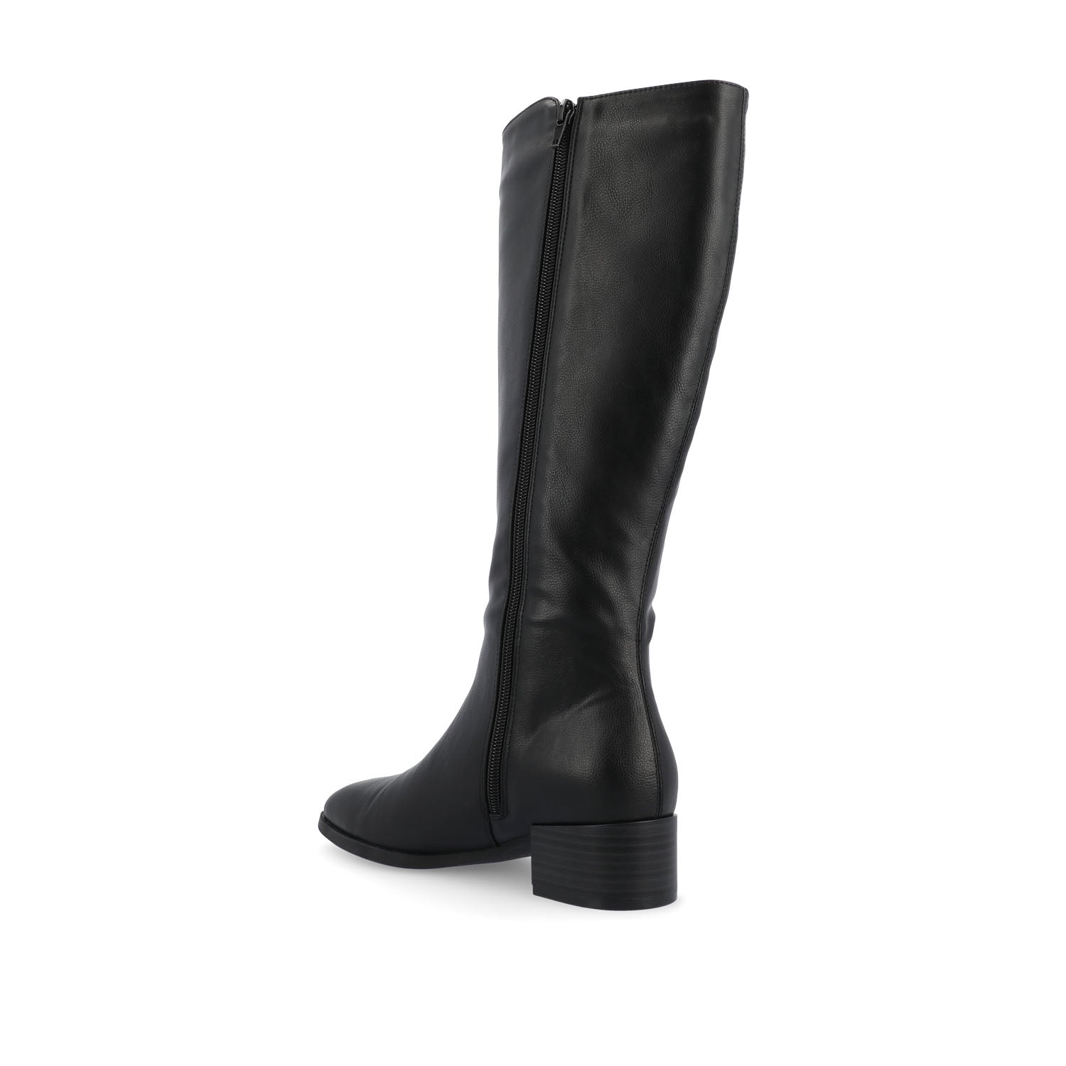 Journee DEVRI KNEE HIGH BOOTS IN VEGAN LEATHER - Black