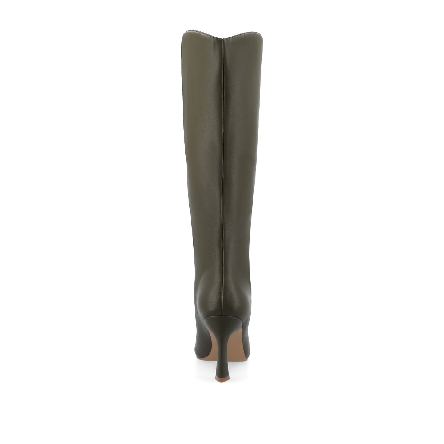 Journee REHELA KNEE HIGH BOOTS IN VEGAN LEATHER - Olive
