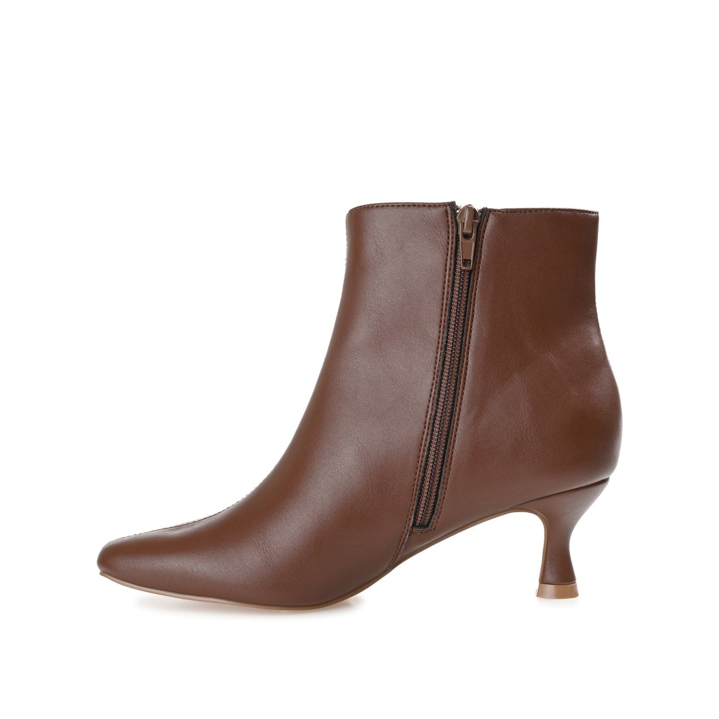 Journee KELSSA POINTED TOE BOOTIES IN WIDE - Brown
