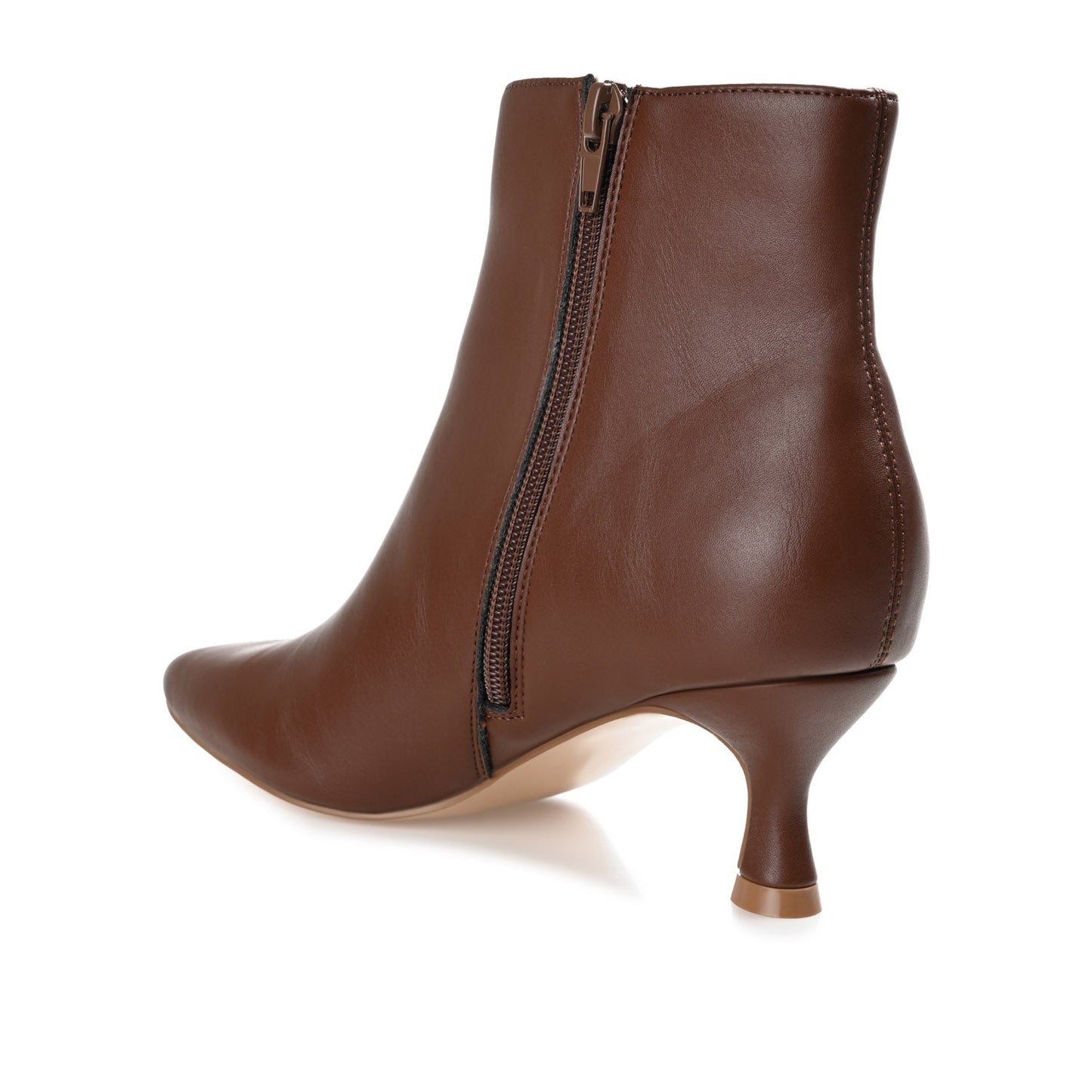 Journee KELSSA POINTED TOE BOOTIES IN WIDE - Brown