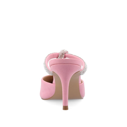 Journee LUNNA STILETTO HEEL MULES IN WIDE - Pink
