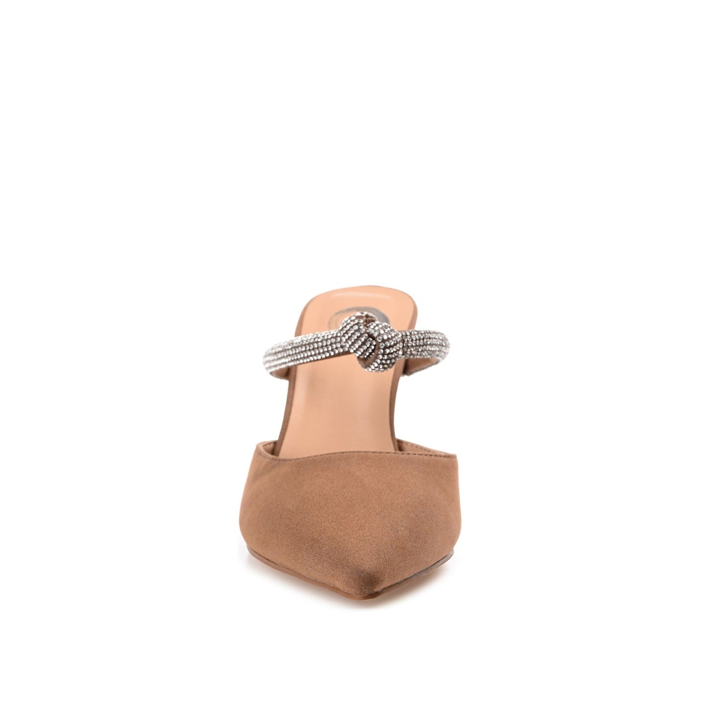 Journee LUNNA STILETTO HEEL MULES IN WIDE - Brown