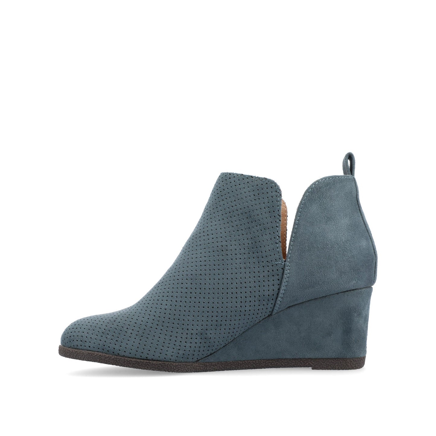 Journee MYLEE WEDGE HEELED BOOTIES IN WIDE - Blue